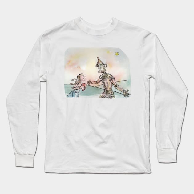 you bring a heart for every tin man Long Sleeve T-Shirt by condepablo